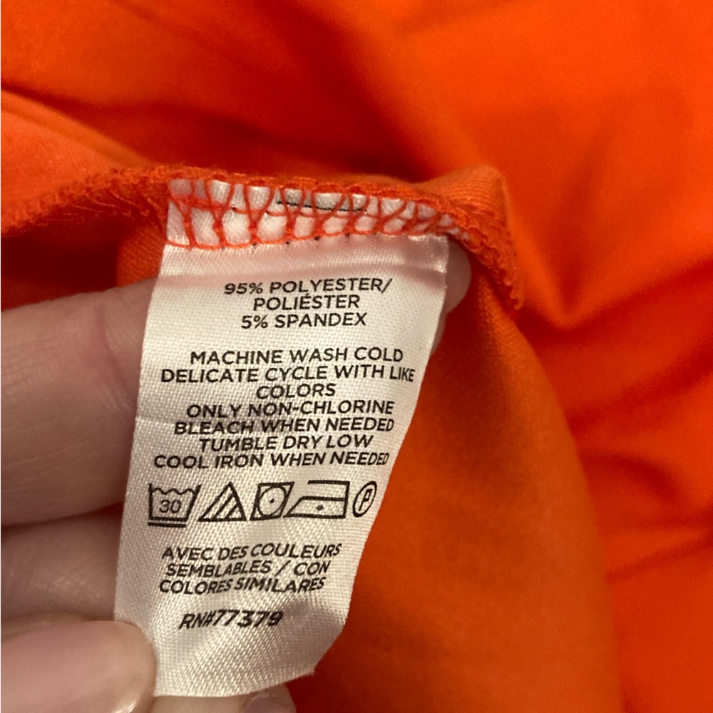 Ann Taylor Vibrant Orange Halter Blouse NEW w/ Tags Women’s XL - Picture 5 of 9